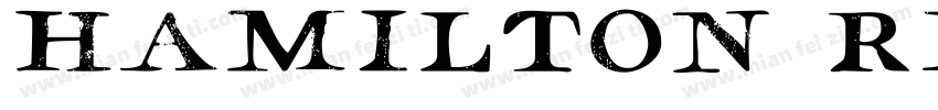 hamilton regular字体转换